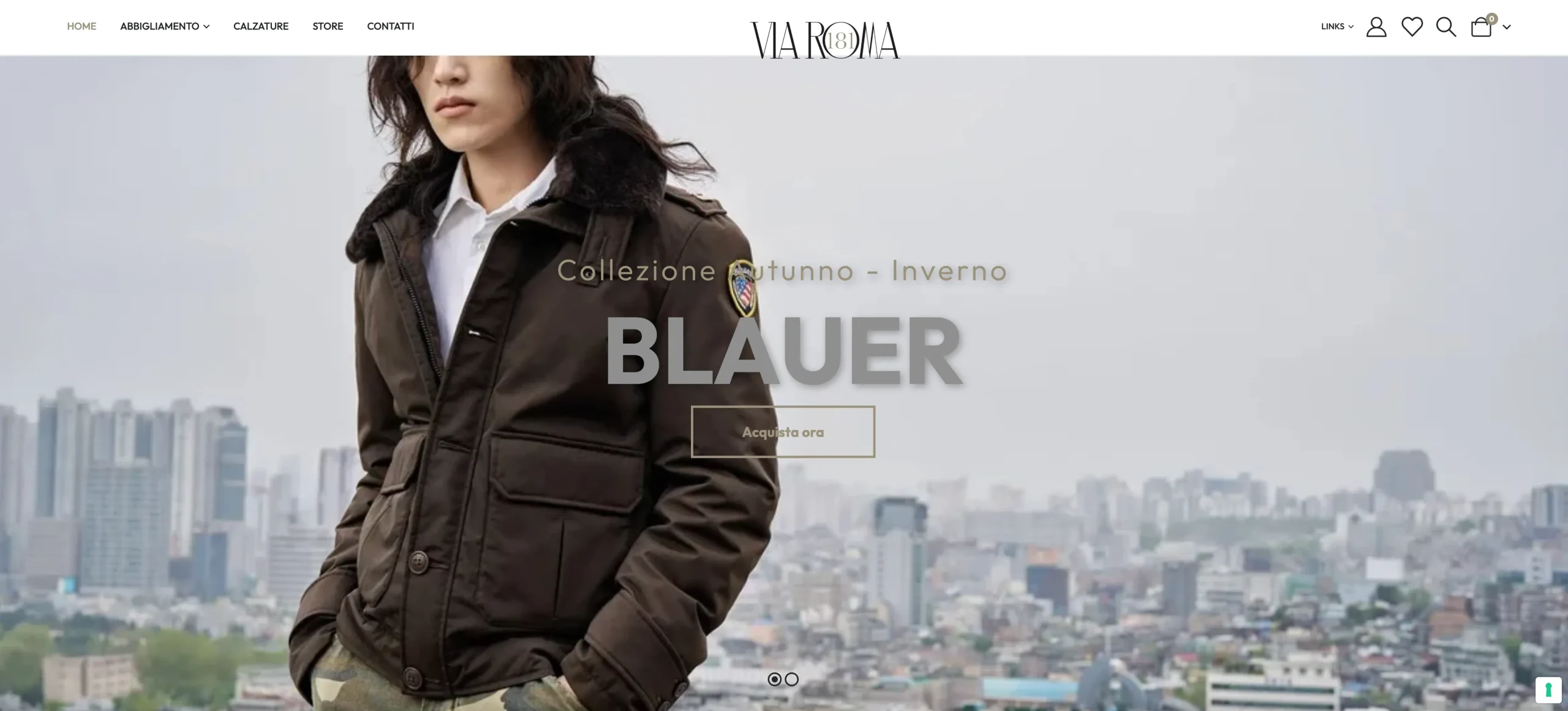 Sito ecommerce Via roma 181